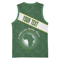 Personalized African Union Day Basketball Jersey Emblem With Kente Pattern - Wonder Print Shop