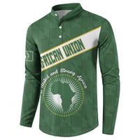 Personalized African Union Day Button Sweatshirt Emblem With Kente Pattern - Wonder Print Shop