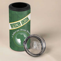 Personalized African Union Day 4 in 1 Can Cooler Tumbler Emblem With Kente Pattern - Wonder Print Shop
