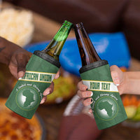 Personalized African Union Day 4 in 1 Can Cooler Tumbler Emblem With Kente Pattern - Wonder Print Shop