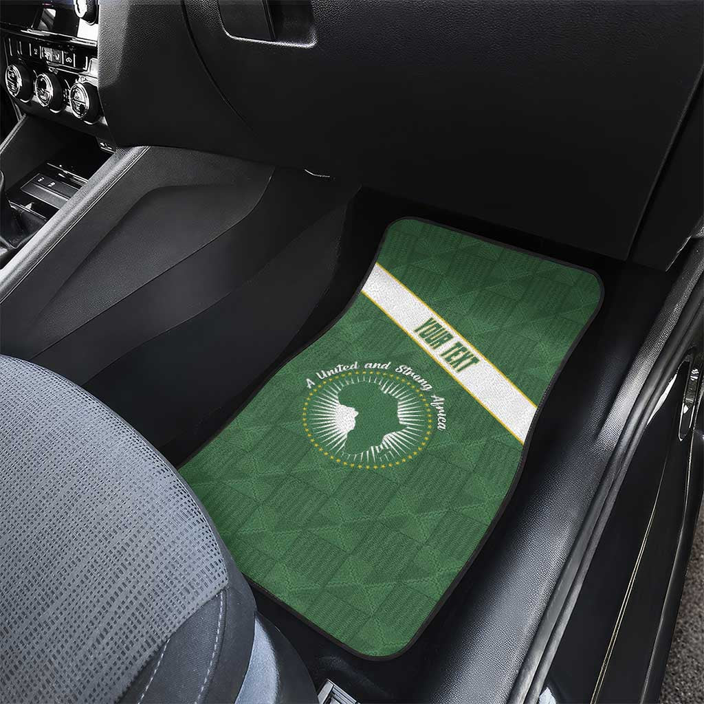 African Union Day Car Mats Emblem With Kente Pattern - Wonder Print Shop