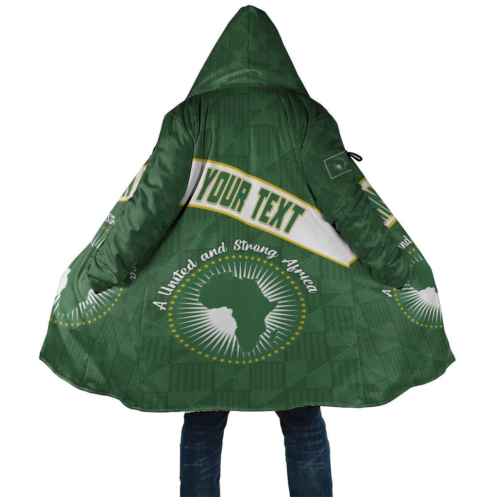 Personalized African Union Day Cloak Emblem With Kente Pattern - Wonder Print Shop