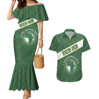 Personalized African Union Day Couples Matching Mermaid Dress and Hawaiian Shirt Emblem With Kente Pattern - Wonder Print Shop