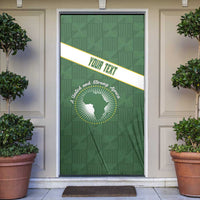 African Union Day Door Cover Emblem With Kente Pattern - Wonder Print Shop