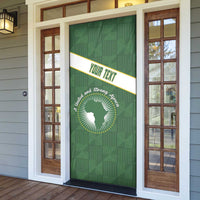 African Union Day Door Cover Emblem With Kente Pattern - Wonder Print Shop