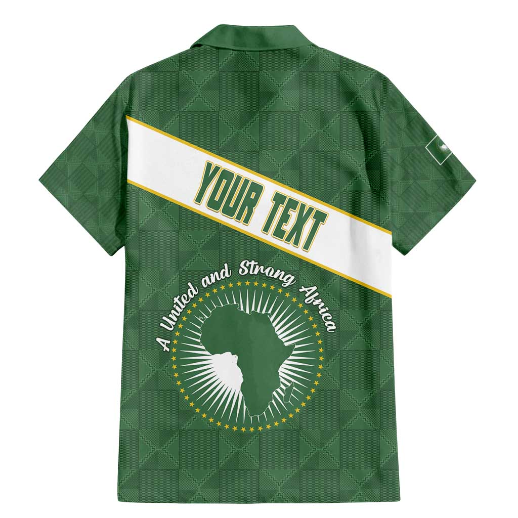 Personalized African Union Day Family Matching Mermaid Dress and Hawaiian Shirt Emblem With Kente Pattern - Wonder Print Shop