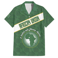 Personalized African Union Day Family Matching Off The Shoulder Long Sleeve Dress and Hawaiian Shirt Emblem With Kente Pattern - Wonder Print Shop