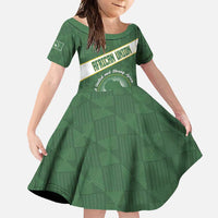 Personalized African Union Day Family Matching Off Shoulder Maxi Dress and Hawaiian Shirt Emblem With Kente Pattern - Wonder Print Shop