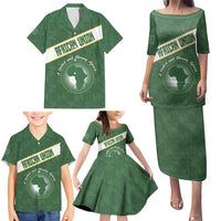 Personalized African Union Day Family Matching Puletasi and Hawaiian Shirt Emblem With Kente Pattern - Wonder Print Shop