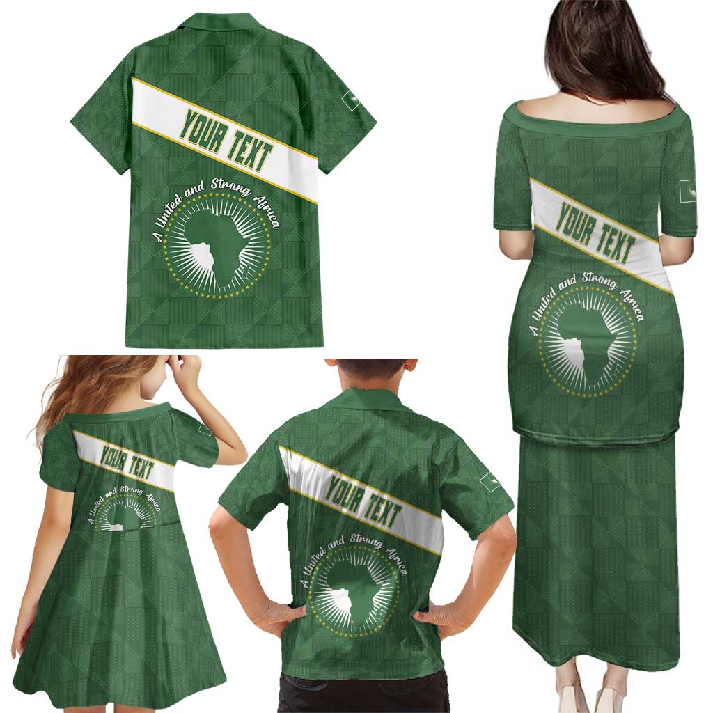Personalized African Union Day Family Matching Puletasi and Hawaiian Shirt Emblem With Kente Pattern - Wonder Print Shop