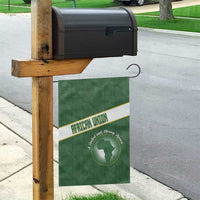 African Union Day Garden Flag Emblem With Kente Pattern - Wonder Print Shop