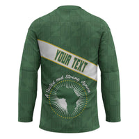 Personalized African Union Day Hockey Jersey Emblem With Kente Pattern - Wonder Print Shop