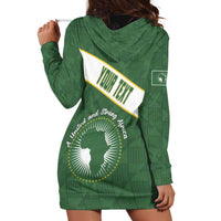 Personalized African Union Day Hoodie Dress Emblem With Kente Pattern - Wonder Print Shop