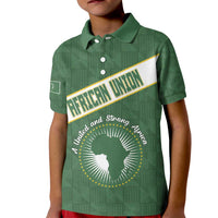 Personalized African Union Day Kid Polo Shirt Emblem With Kente Pattern - Wonder Print Shop