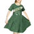 Personalized African Union Day Kid Short Sleeve Dress Emblem With Kente Pattern - Wonder Print Shop