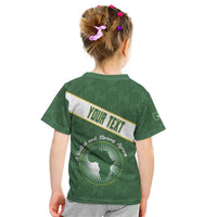 Personalized African Union Day Kid T Shirt Emblem With Kente Pattern - Wonder Print Shop