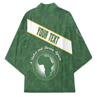 Personalized African Union Day Kimono Emblem With Kente Pattern - Wonder Print Shop