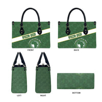 African Union Day Leather Bag Emblem With Kente Pattern - Wonder Print Shop