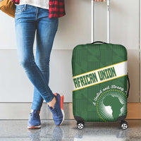 African Union Day Luggage Cover Emblem With Kente Pattern - Wonder Print Shop