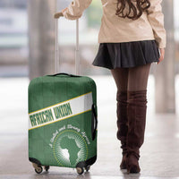 African Union Day Luggage Cover Emblem With Kente Pattern - Wonder Print Shop