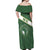 Personalized African Union Day Off Shoulder Maxi Dress Emblem With Kente Pattern - Wonder Print Shop