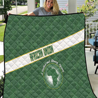 African Union Day Quilt Emblem With Kente Pattern - Wonder Print Shop
