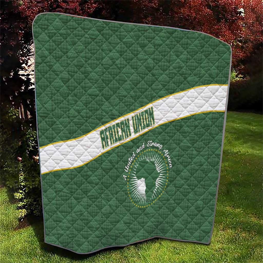 African Union Day Quilt Emblem With Kente Pattern - Wonder Print Shop