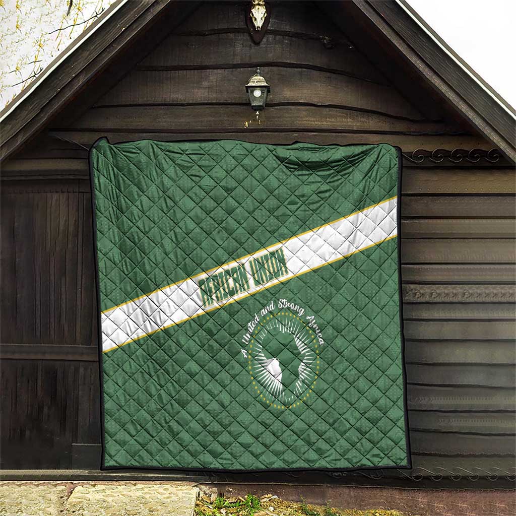 African Union Day Quilt Emblem With Kente Pattern - Wonder Print Shop