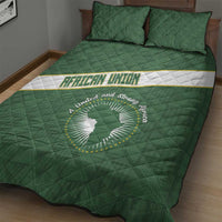 African Union Day Quilt Bed Set Emblem With Kente Pattern - Wonder Print Shop
