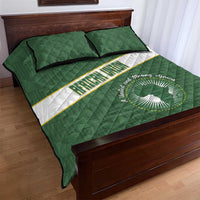 African Union Day Quilt Bed Set Emblem With Kente Pattern - Wonder Print Shop