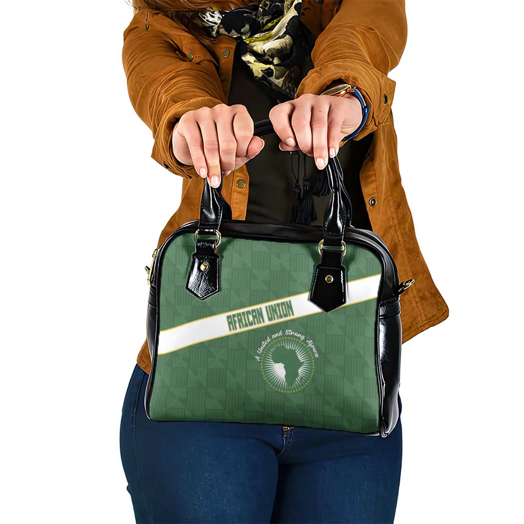 African Union Day Shoulder Handbag Emblem With Kente Pattern - Wonder Print Shop