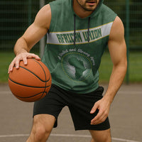 Personalized African Union Day Sleeveless Hoodie Emblem With Kente Pattern - Wonder Print Shop