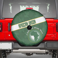 African Union Day Spare Tire Cover Emblem With Kente Pattern - Wonder Print Shop