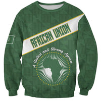 Personalized African Union Day Sweatshirt Emblem With Kente Pattern - Wonder Print Shop