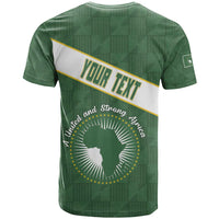 Personalized African Union Day T Shirt Emblem With Kente Pattern - Wonder Print Shop