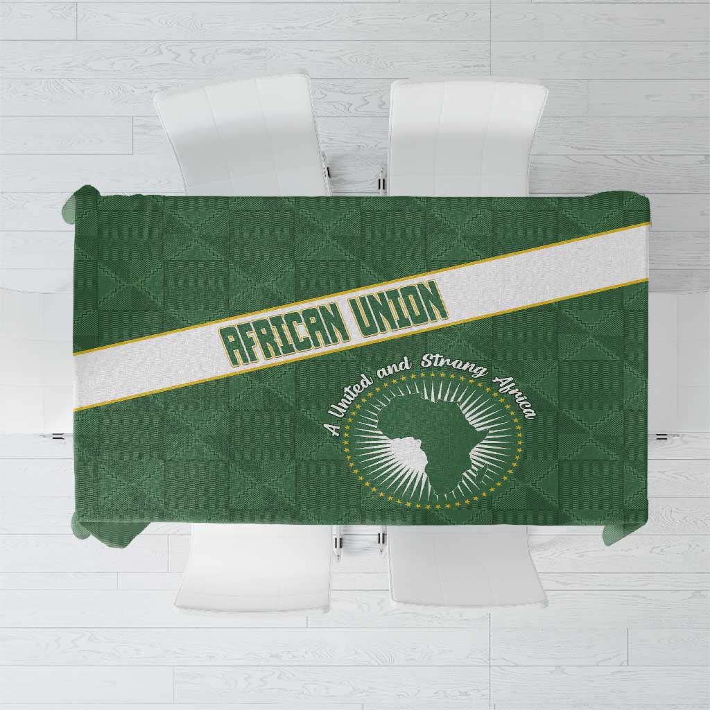 African Union Day Tablecloth Emblem With Kente Pattern - Wonder Print Shop
