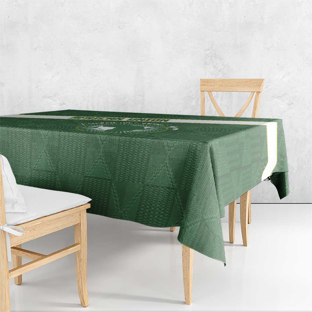 African Union Day Tablecloth Emblem With Kente Pattern - Wonder Print Shop