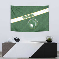 African Union Day Tapestry Emblem With Kente Pattern - Wonder Print Shop