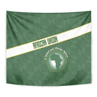 African Union Day Tapestry Emblem With Kente Pattern - Wonder Print Shop