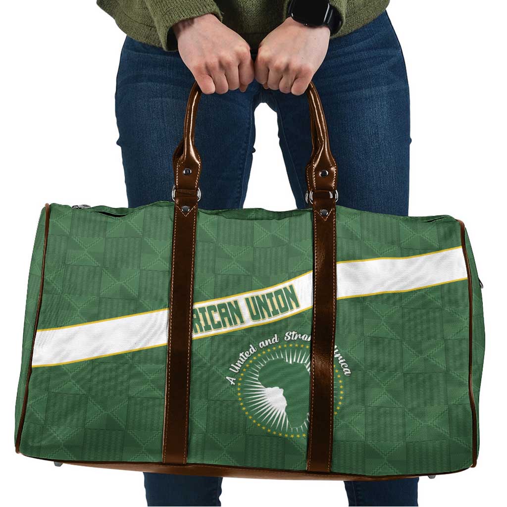 African Union Day Travel Bag Emblem With Kente Pattern - Wonder Print Shop