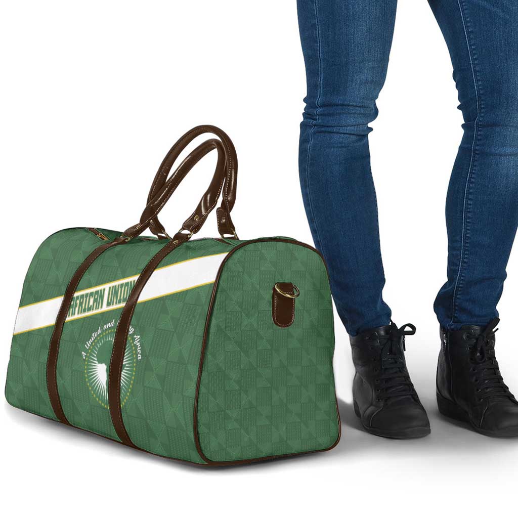 African Union Day Travel Bag Emblem With Kente Pattern - Wonder Print Shop