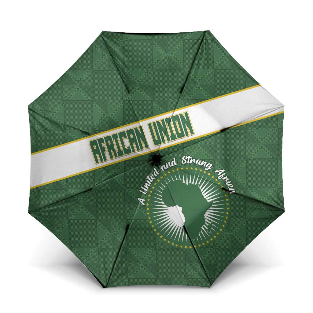 African Union Day Umbrella Emblem With Kente Pattern - Wonder Print Shop