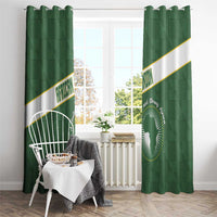 African Union Day Window Curtain Emblem With Kente Pattern - Wonder Print Shop