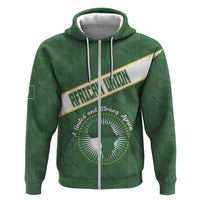 Personalized African Union Day Zip Hoodie Emblem With Kente Pattern - Wonder Print Shop