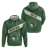 Personalized African Union Day Zip Hoodie Emblem With Kente Pattern - Wonder Print Shop
