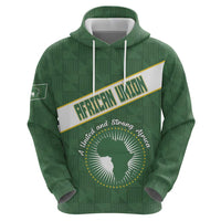 Personalized African Union Day Zip Hoodie Emblem With Kente Pattern - Wonder Print Shop