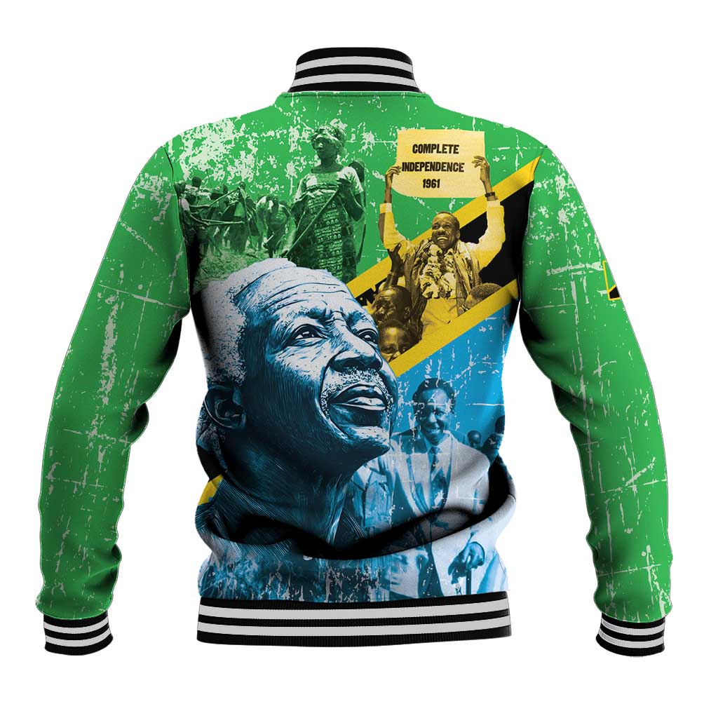 Happy Tanzania Nyerere Day Baseball Jacket One Nation - One People - Wonder Print Shop