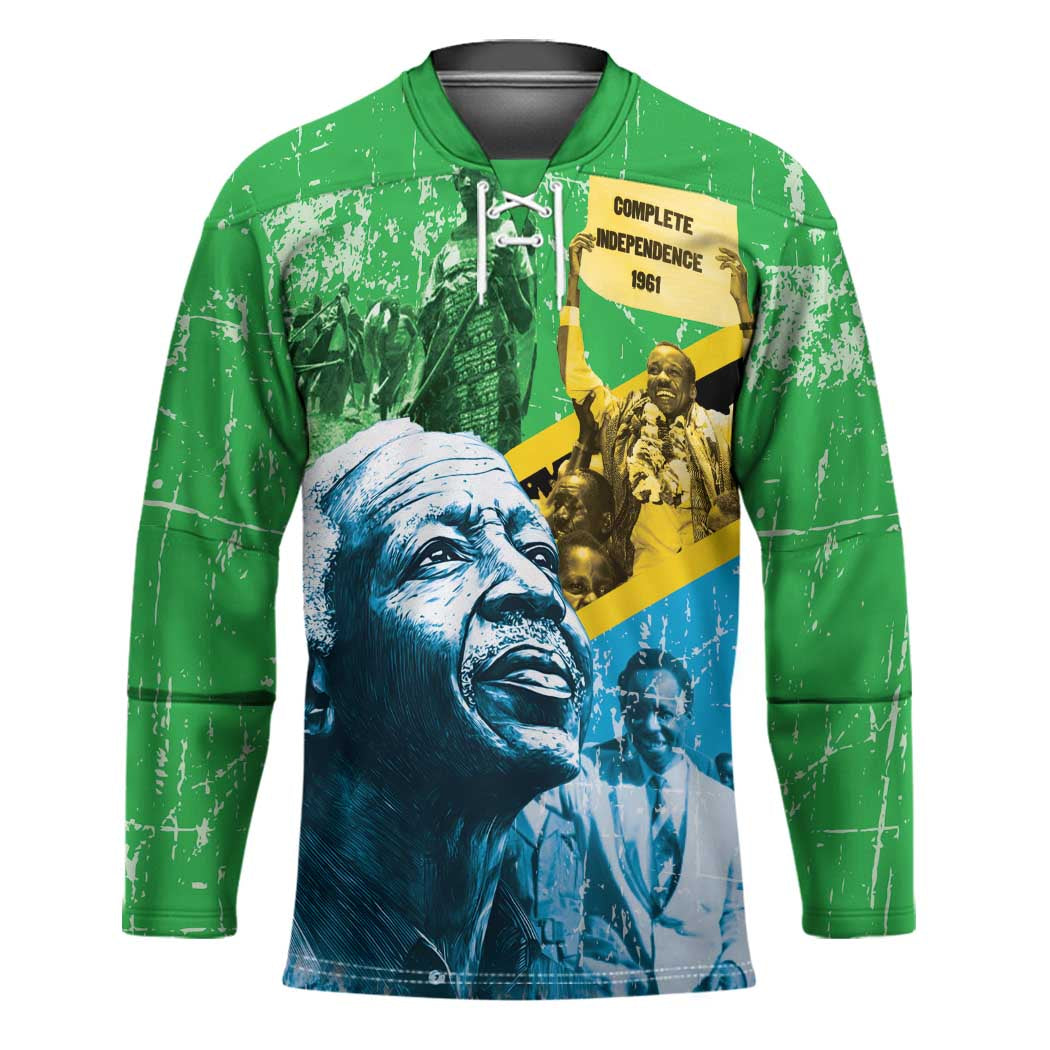 Happy Tanzania Nyerere Day Hockey Jersey One Nation - One People - Wonder Print Shop