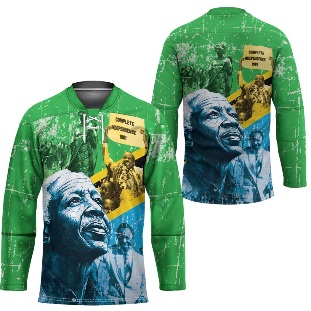 Happy Tanzania Nyerere Day Hockey Jersey One Nation - One People - Wonder Print Shop