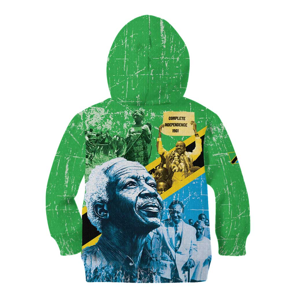 Happy Tanzania Nyerere Day Kid Hoodie One Nation - One People - Wonder Print Shop